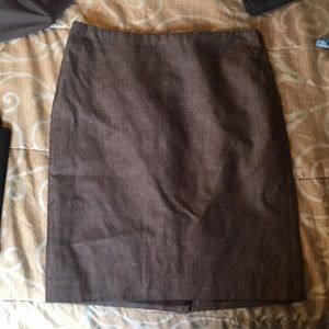 Ann Taylor Brown Pencil Skirt